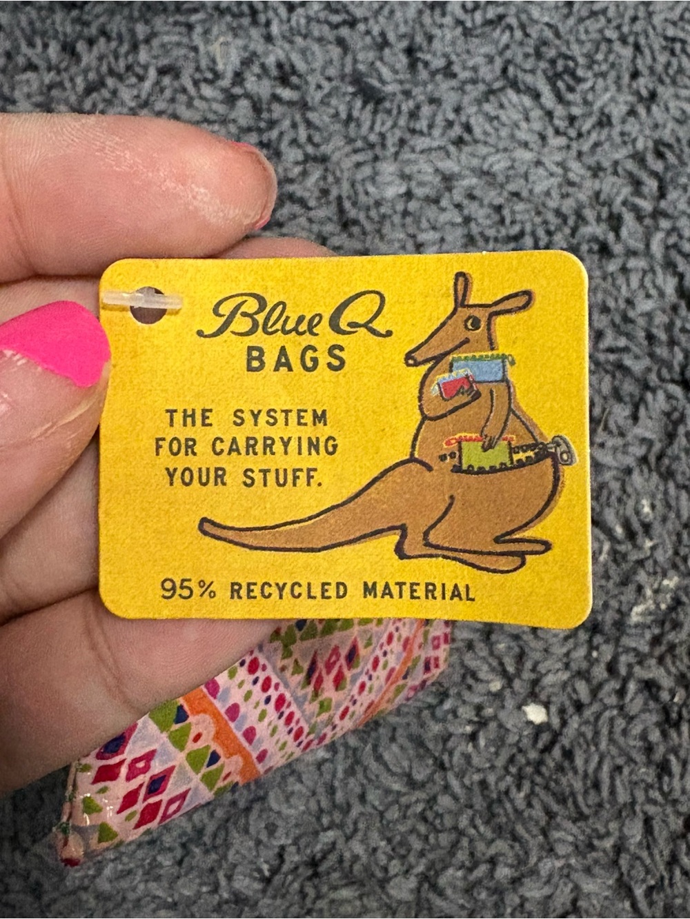 NWT Blue Q “you’re beautiful, don’t change.” Pouch - Picture 2 of 4